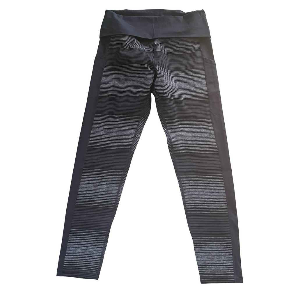 Offline by Aerie Size XL Hugger Foldover Legging Hi-Rise Long Blue Stripe Pocket